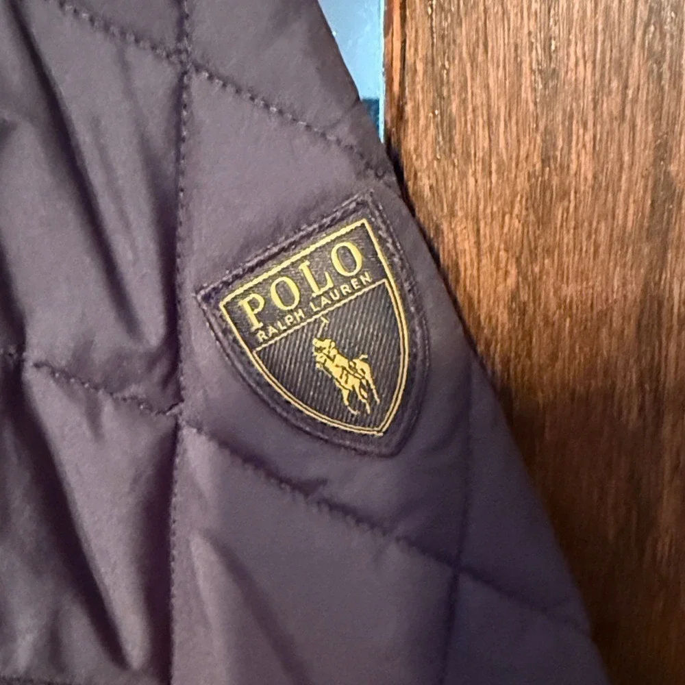Polo Ralph Lauren Mens Quilted Barn Jacket Navy Blue Corduroy Trim 3XB Big Tall
